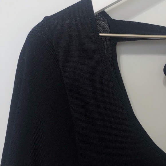 SOLD Lewit Tie Back Split Sleeve Sweater Blouse - Picture 5 of 8